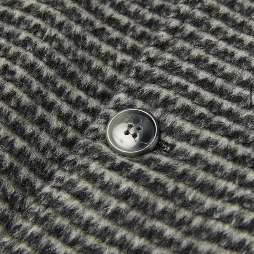 [BUNJANG] Unspecified Group Wool Collar Blouson Check Grey / 울 카라 블루종 체크 그레이 새상품