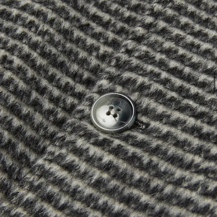 [BUNJANG] Unspecified Group Wool Collar Blouson Check Grey / 울 카라 블루종 체크 그레이 새상품