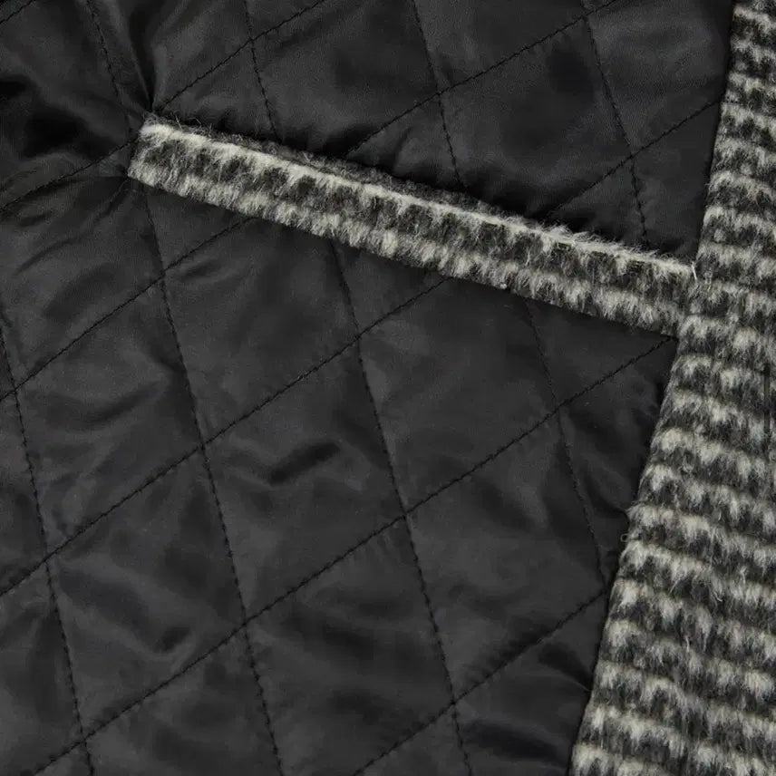 [BUNJANG] Unspecified Group Wool Collar Blouson Check Grey / 울 카라 블루종 체크 그레이 새상품