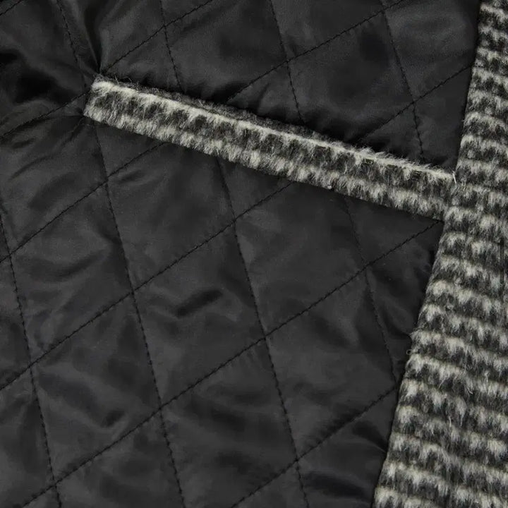 [BUNJANG] Unspecified Group Wool Collar Blouson Check Grey / 울 카라 블루종 체크 그레이 새상품