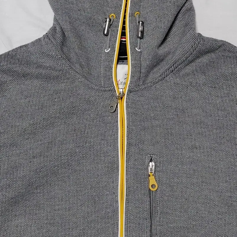 [BUNJANG] Mitsumine Yellow Point Hoodie Zip-up / [M] Mitsumine 미츠미네 옐로우 포인트 후드 집업
