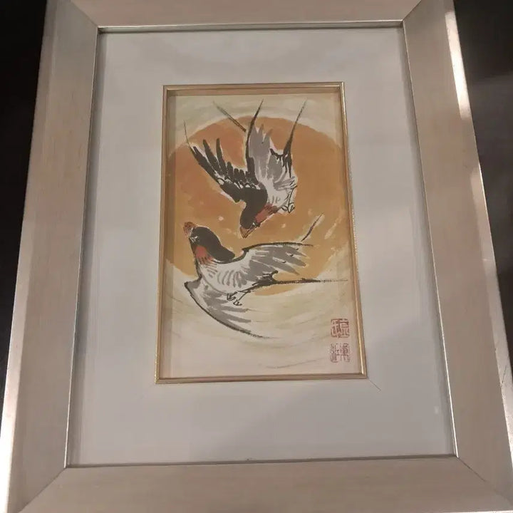 [BUNJANG] Oriental Painting Swallow Framed / 동양화 액자 그림 (제비)