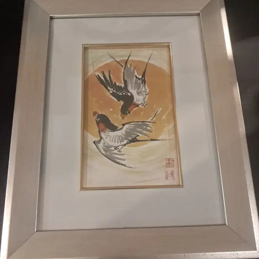 [BUNJANG] Oriental Painting Swallow Framed / 동양화 액자 그림 (제비)