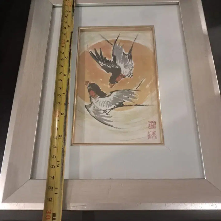 [BUNJANG] Oriental Painting Swallow Framed / 동양화 액자 그림 (제비)