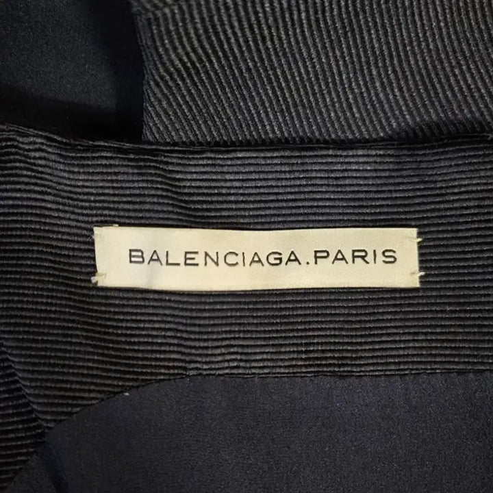 [BUNJANG] Balenciaga Boat Neck Silk and Cotton Dress / 발렌시아가 보트넥 실크+코튼 드레스 원피스 d53