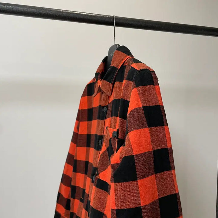[BUNJANG] Timberland Buffalo Check Flannel Shirt / (L) 팀버랜드 레드 버팔로 체크 플란넬 셔츠