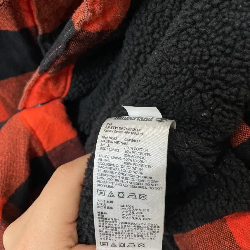 [BUNJANG] Timberland Buffalo Check Flannel Shirt / (L) 팀버랜드 레드 버팔로 체크 플란넬 셔츠