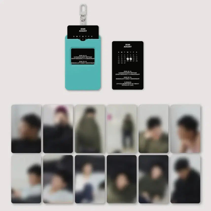 [BUNJANG] G-Dragon Membership Kit Calendar Photocard / 지드래곤 멤버십 키트 캘린더 포토카드 (팸키트)