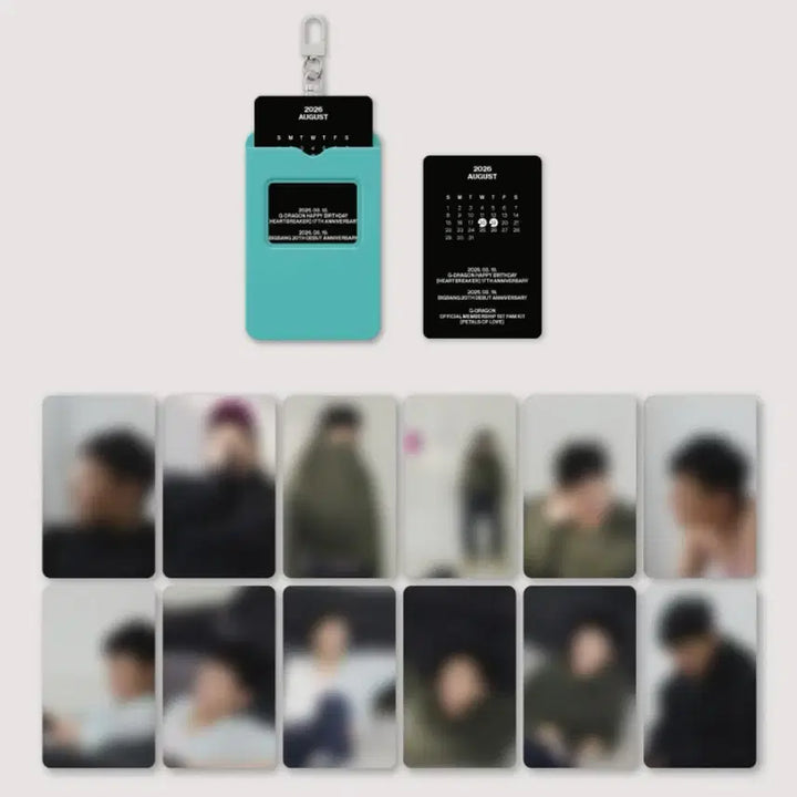 [BUNJANG] G-Dragon Membership Kit Calendar Photocard / 지드래곤 멤버십 키트 캘린더 포토카드 (팸키트)