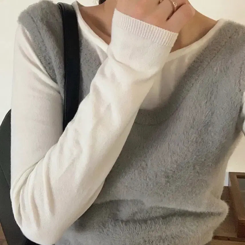 [BUNJANG] Gaenisra Angora Bustier Top / 가내스라 앙고라 뷔스티에(새상품, 현재품절제품 정가 3만5천원)