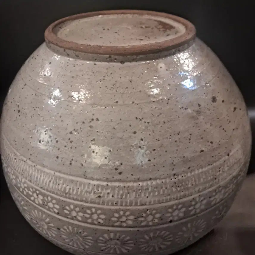 [BUNJANG] Buncheong Inhwamun Jar / 분청 인화문 항아리