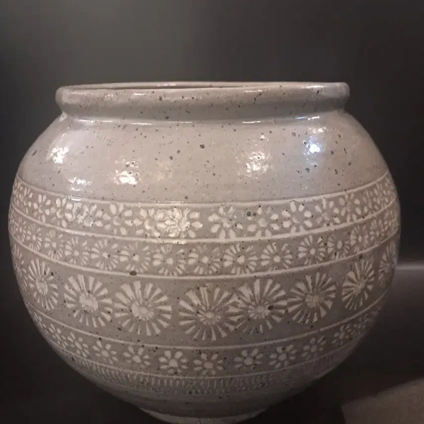 [BUNJANG] Buncheong Inhwamun Jar / 분청 인화문 항아리