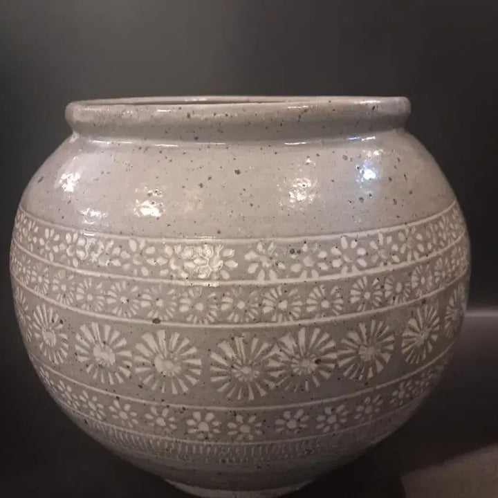 [BUNJANG] Buncheong Inhwamun Jar / 분청 인화문 항아리