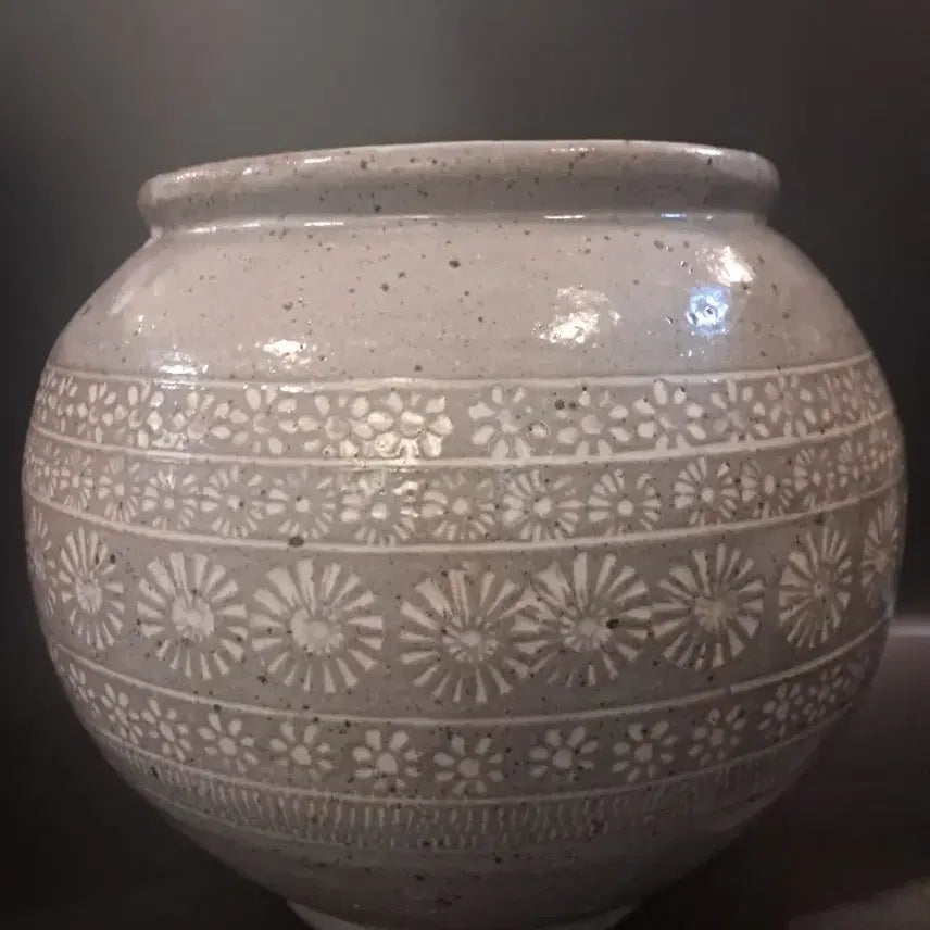 [BUNJANG] Buncheong Inhwamun Jar / 분청 인화문 항아리
