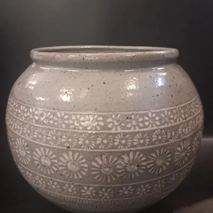 [BUNJANG] Buncheong Inhwamun Jar / 분청 인화문 항아리
