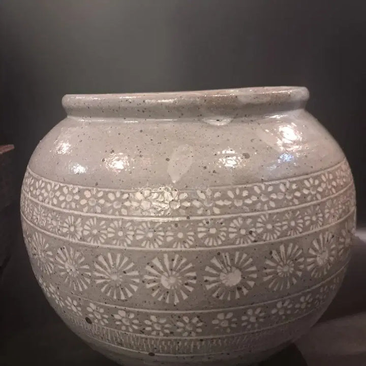 [BUNJANG] Buncheong Inhwamun Jar / 분청 인화문 항아리