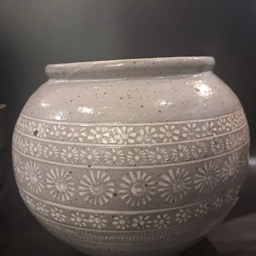 [BUNJANG] Buncheong Inhwamun Jar / 분청 인화문 항아리