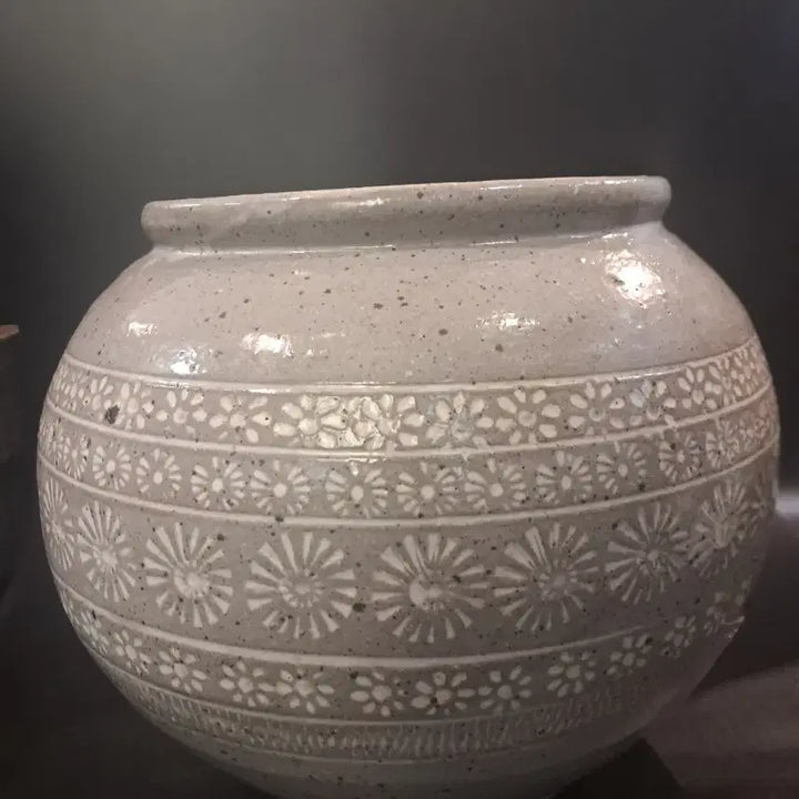 [BUNJANG] Buncheong Inhwamun Jar / 분청 인화문 항아리