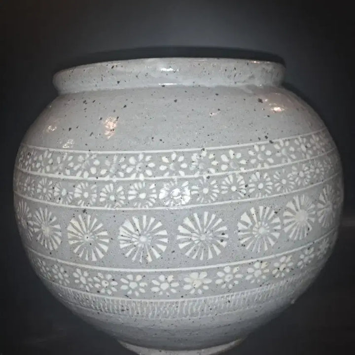 [BUNJANG] Buncheong Inhwamun Jar / 분청 인화문 항아리