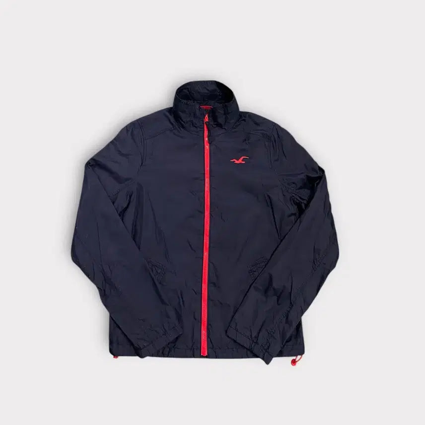 [BUNJANG] Hollister Navy Red Logo Windbreaker M / 홀리스터 네이비 레드로고 바람막이 M