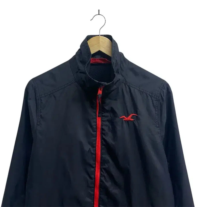 [BUNJANG] Hollister Navy Red Logo Windbreaker M / 홀리스터 네이비 레드로고 바람막이 M