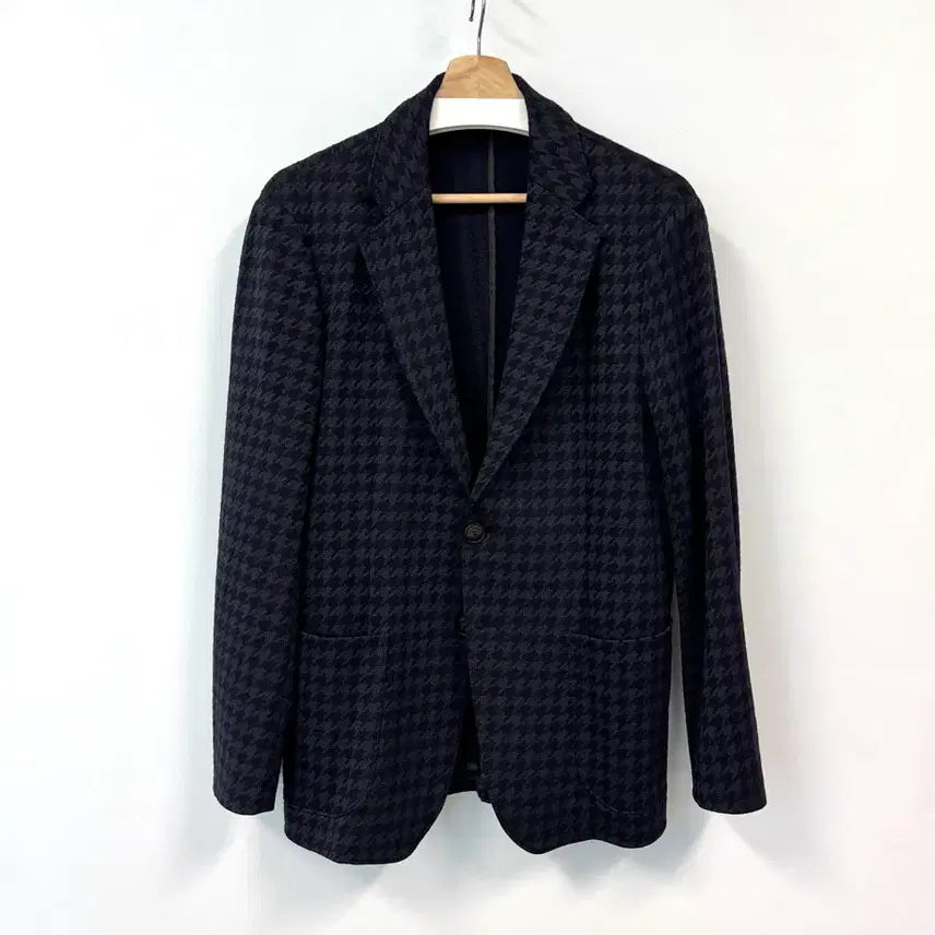 [BUNJANG] EMPORIO ARMANI Houndstooth Blazer / EMPORIO ARMANI 엠포리오알마니 네이비 하운드투스 블레이져 48