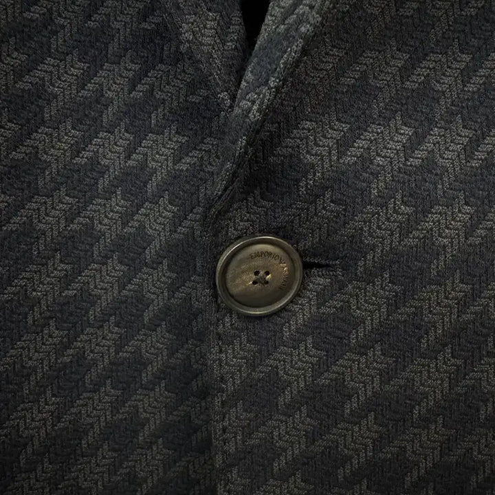[BUNJANG] EMPORIO ARMANI Houndstooth Blazer / EMPORIO ARMANI 엠포리오알마니 네이비 하운드투스 블레이져 48