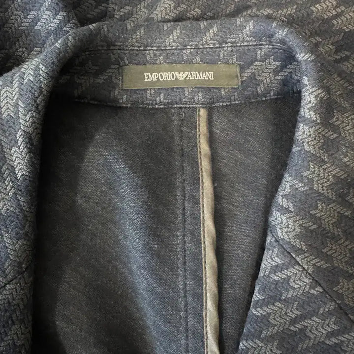 [BUNJANG] EMPORIO ARMANI Houndstooth Blazer / EMPORIO ARMANI 엠포리오알마니 네이비 하운드투스 블레이져 48