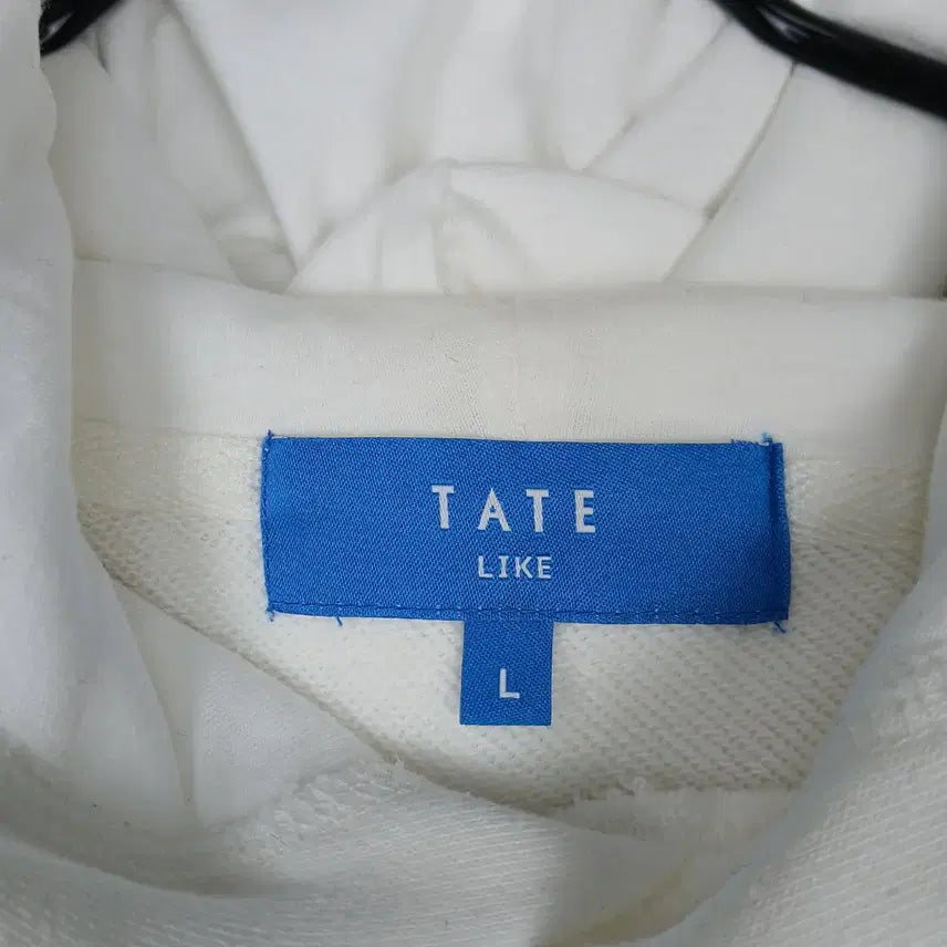 [BUNJANG] TATE White Hoodie (Size 100) / TATE 남성 화이트 무지 후드티(100)