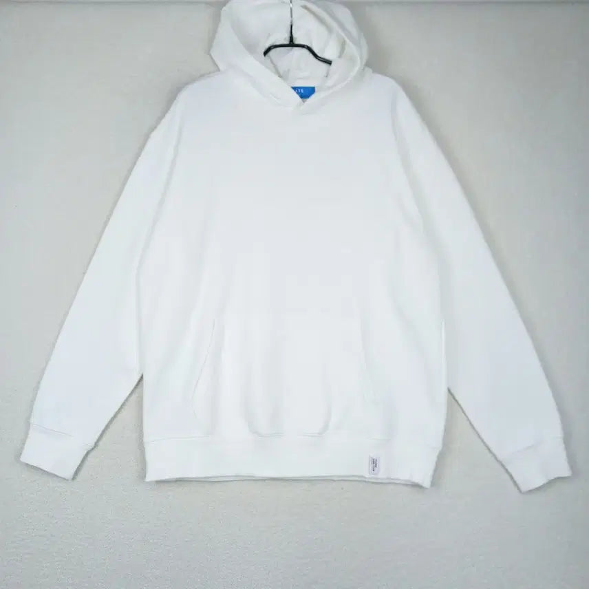 [BUNJANG] TATE White Hoodie (Size 100) / TATE 남성 화이트 무지 후드티(100)