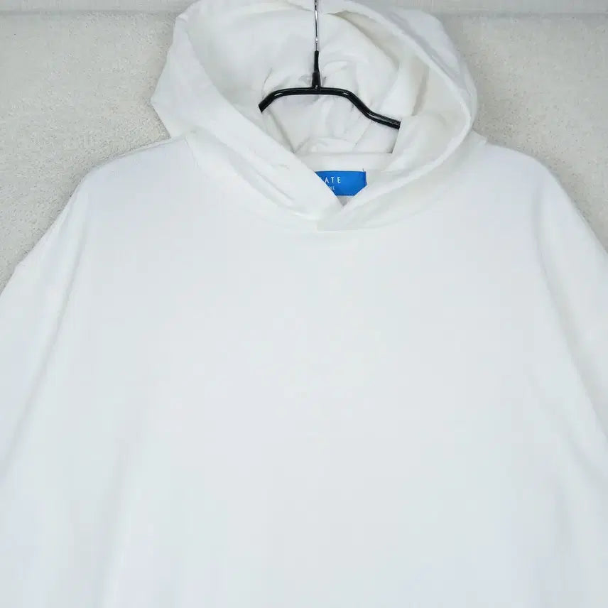 [BUNJANG] TATE White Hoodie (Size 100) / TATE 남성 화이트 무지 후드티(100)