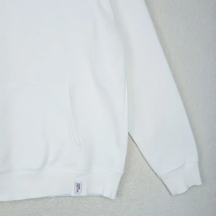 [BUNJANG] TATE White Hoodie (Size 100) / TATE 남성 화이트 무지 후드티(100)