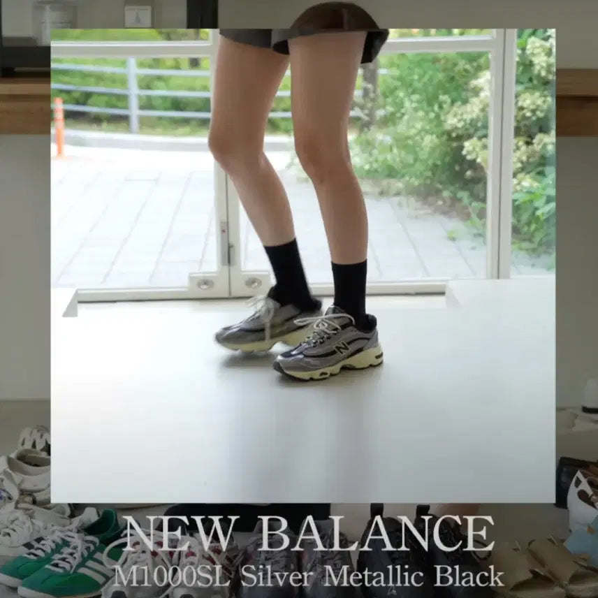 [BUNJANG] New Balance 1000 Silver Metallic Black Sneakers / 뉴발란스 1000 실버 메탈릭 블랙 230 <새상품>