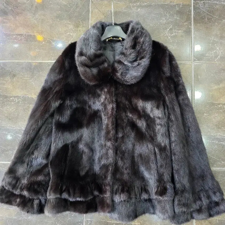 [BUNJANG] BTS Suga Black Mink Coat Jacket / 55-66블랙 밍크 코트 자켓