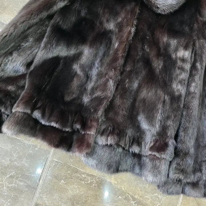 [BUNJANG] BTS Suga Black Mink Coat Jacket / 55-66블랙 밍크 코트 자켓