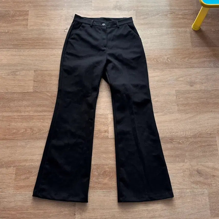 [BUNJANG] High-Waist Long Bootcut Wool Slacks / 하이웨스트 롱 부츠컷 울슬랙스