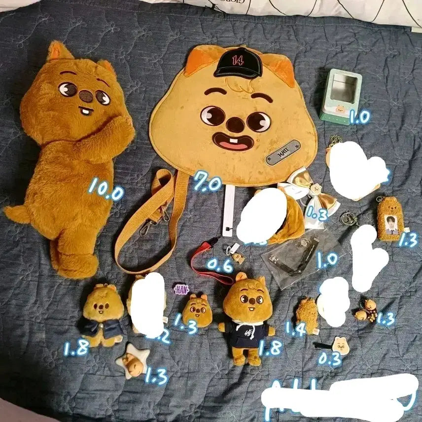 스트레이키즈 한지성 인형 포카 플러시백 응원봉 콩키주 스키주 한쿼카