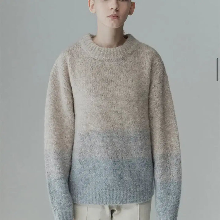 [BUNJANG] Alpaca Wool Gradation Knit / 리이 알파카 울 그라데이션니트