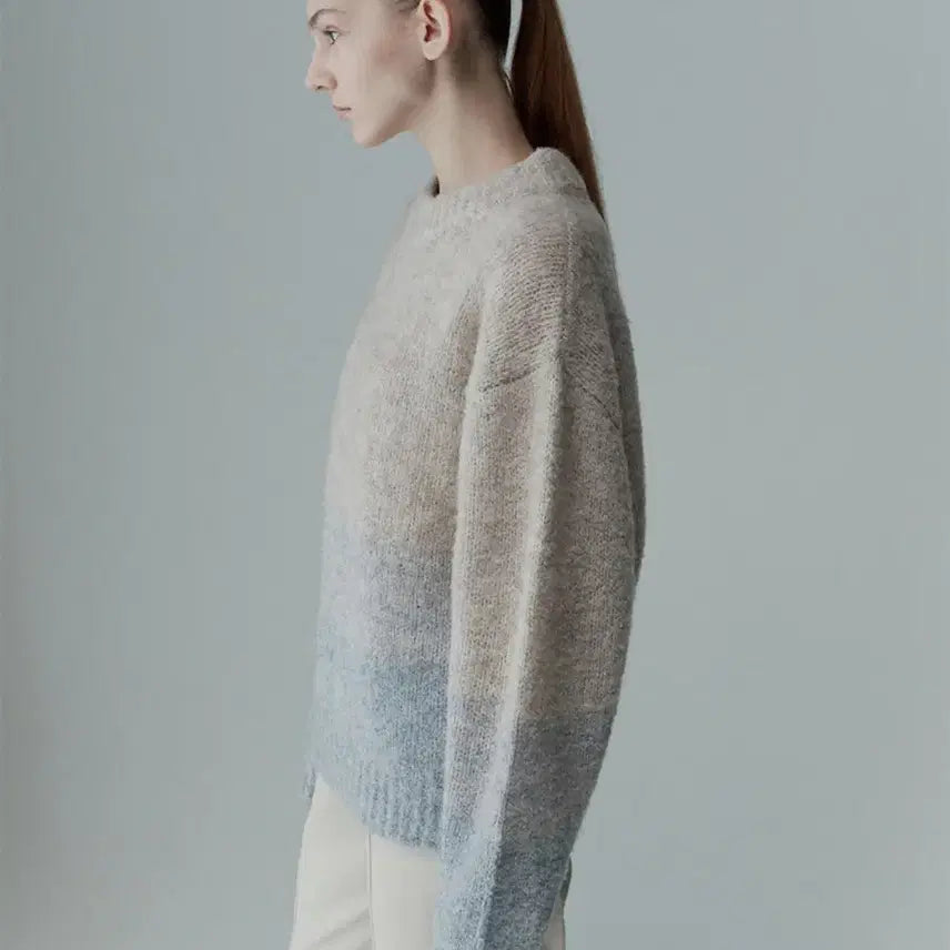 [BUNJANG] Alpaca Wool Gradation Knit / 리이 알파카 울 그라데이션니트