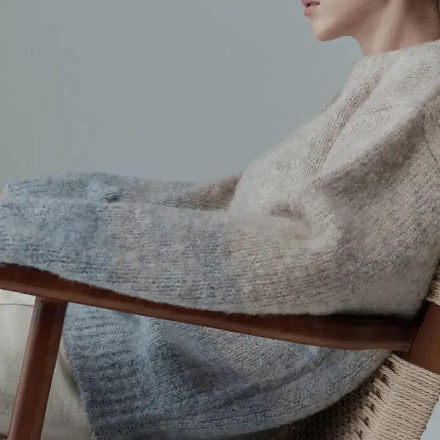 [BUNJANG] Alpaca Wool Gradation Knit / 리이 알파카 울 그라데이션니트