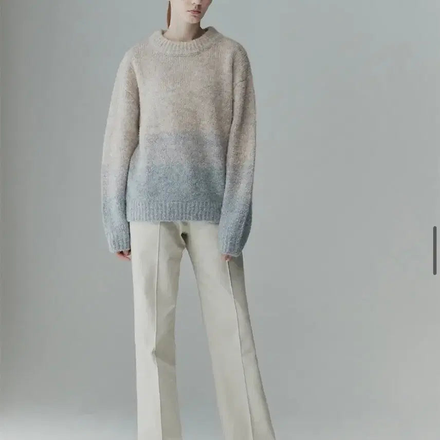 [BUNJANG] Alpaca Wool Gradation Knit / 리이 알파카 울 그라데이션니트