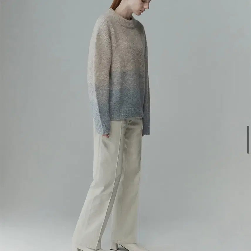 [BUNJANG] Alpaca Wool Gradation Knit / 리이 알파카 울 그라데이션니트