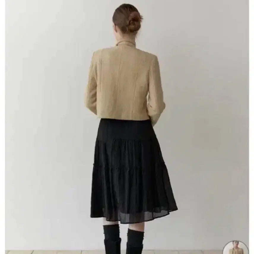 [BUNJANG] LE SSERAFIM Kkurd Tweed Jacket Beige / 리엘 커드 트위드자켓 베이지