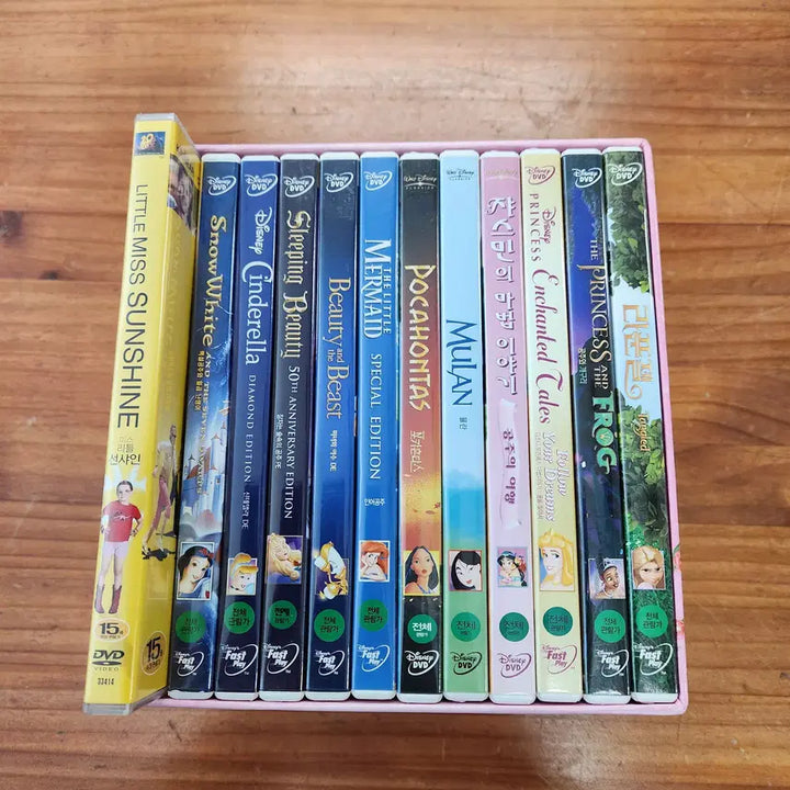 [BUNJANG] Disney Princess DVD Set / 디즈니 프린세스 애니메이션 DVD 세트  인어공주, 신데렐라, 미녀와야수