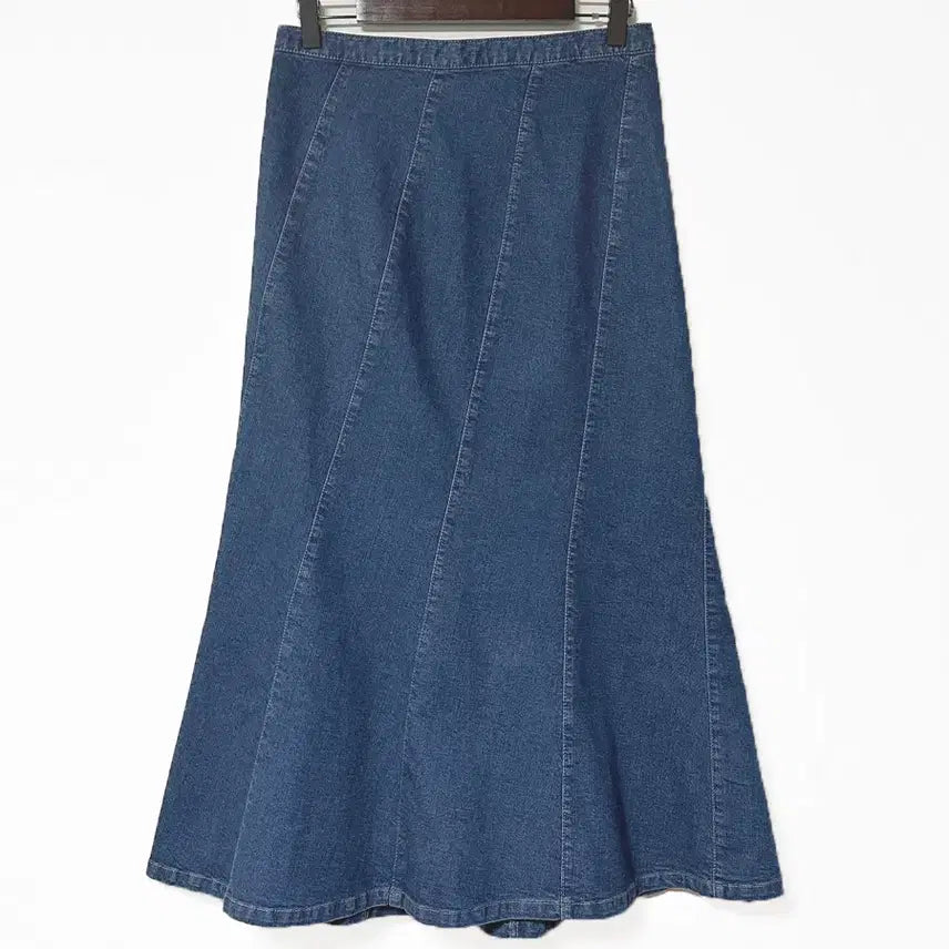 [BUNJANG] Vintage Goored Denim Long Skirt / 일본빈티지 고어드절개A라인 데님롱스커트청치마 블루 모리걸하구미룩갸루y2k