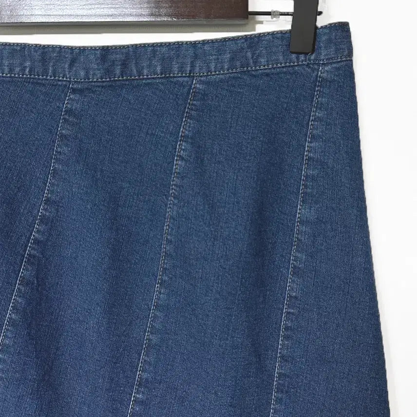 [BUNJANG] Vintage Goored Denim Long Skirt / 일본빈티지 고어드절개A라인 데님롱스커트청치마 블루 모리걸하구미룩갸루y2k