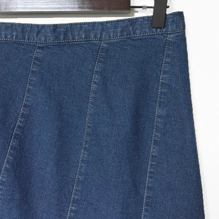 [BUNJANG] Vintage Goored Denim Long Skirt / 일본빈티지 고어드절개A라인 데님롱스커트청치마 블루 모리걸하구미룩갸루y2k