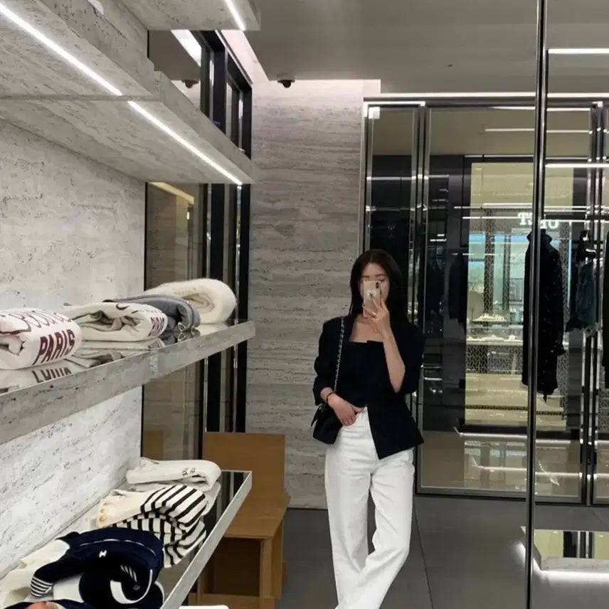 [BUNJANG] Lovemiu Mua Classic 7-part Jacket Black / 러브미우 제작 무아 클래식 7부 자켓 블랙