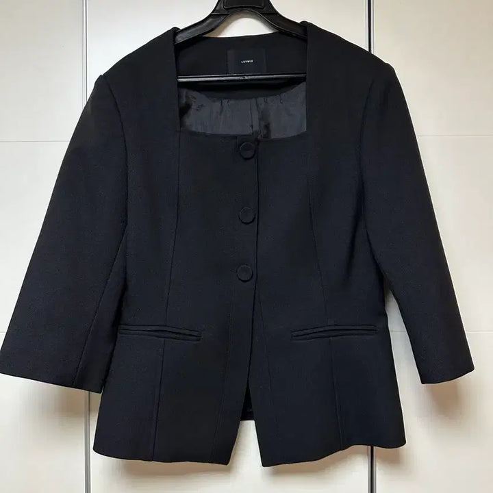 [BUNJANG] Lovemiu Mua Classic 7-part Jacket Black / 러브미우 제작 무아 클래식 7부 자켓 블랙