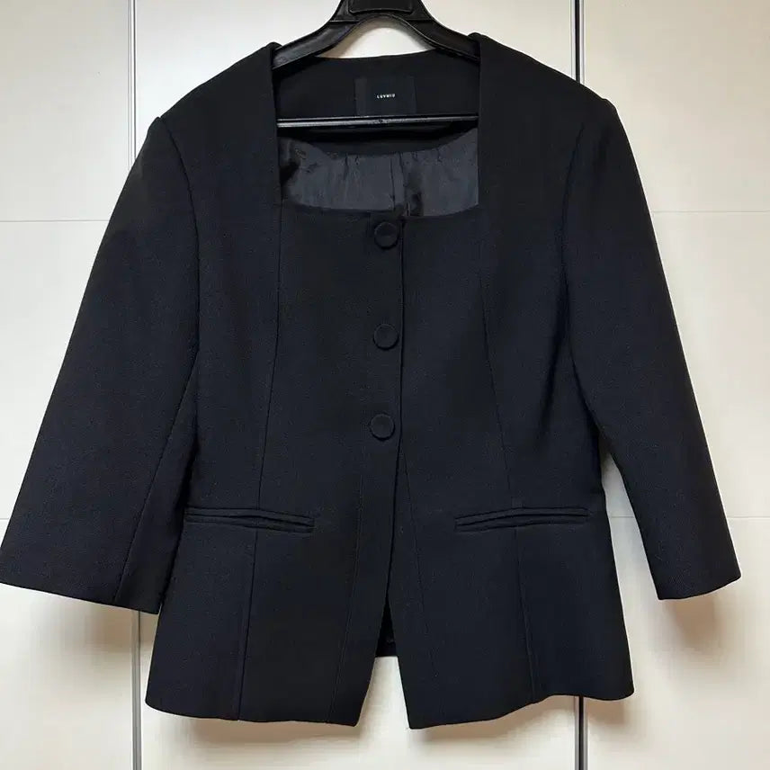 [BUNJANG] Lovemiu Mua Classic 7-part Jacket Black / 러브미우 제작 무아 클래식 7부 자켓 블랙